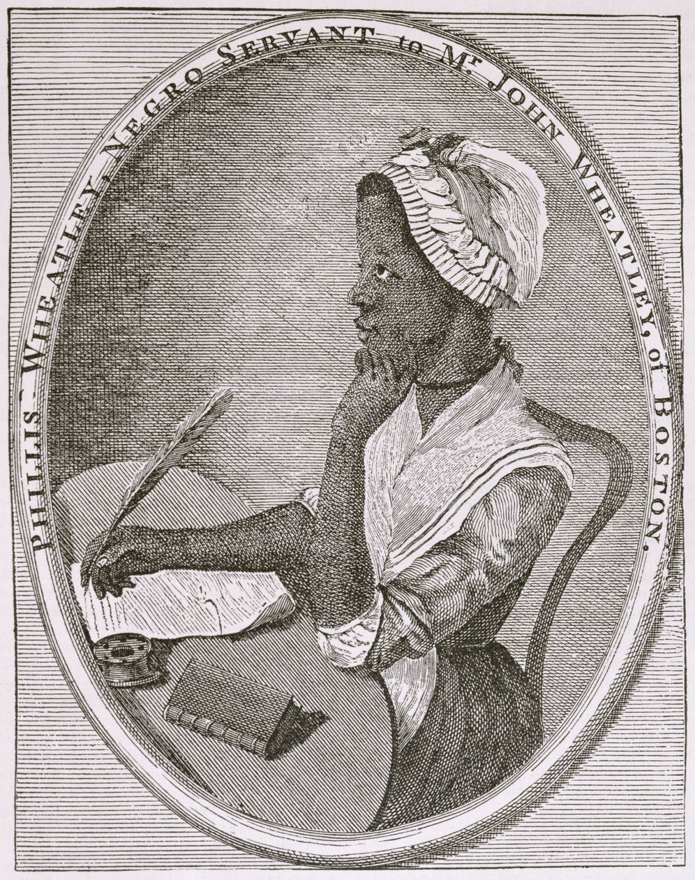 Phillis Wheatley का चित्र द्वारा अमेरिकी स्कूल