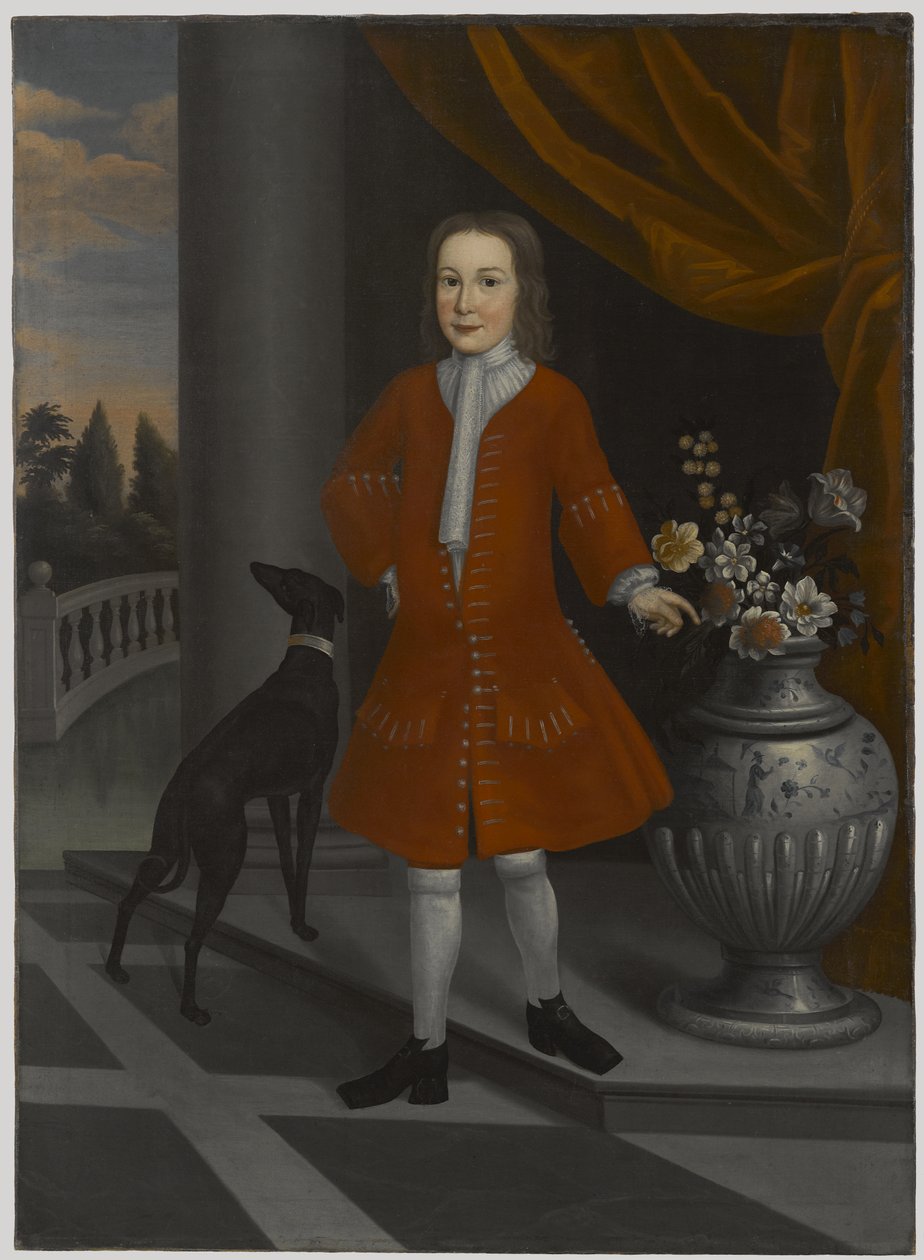 पियरे वान कोर्टलैंड का पोर्ट्रेट, c.1731 द्वारा अमेरिकी स्कूल