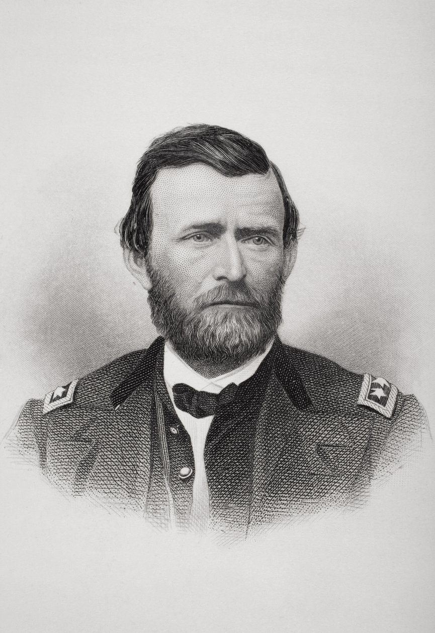 Ulysses S. Grant की पोर्ट्रेट (1822-85) द्वारा अमेरिकी स्कूल