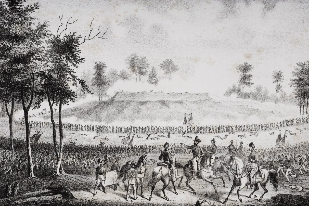 चैपिंस फार्म की लड़ाई, वर्जीनिया 1864 द्वारा अमेरिकी स्कूल