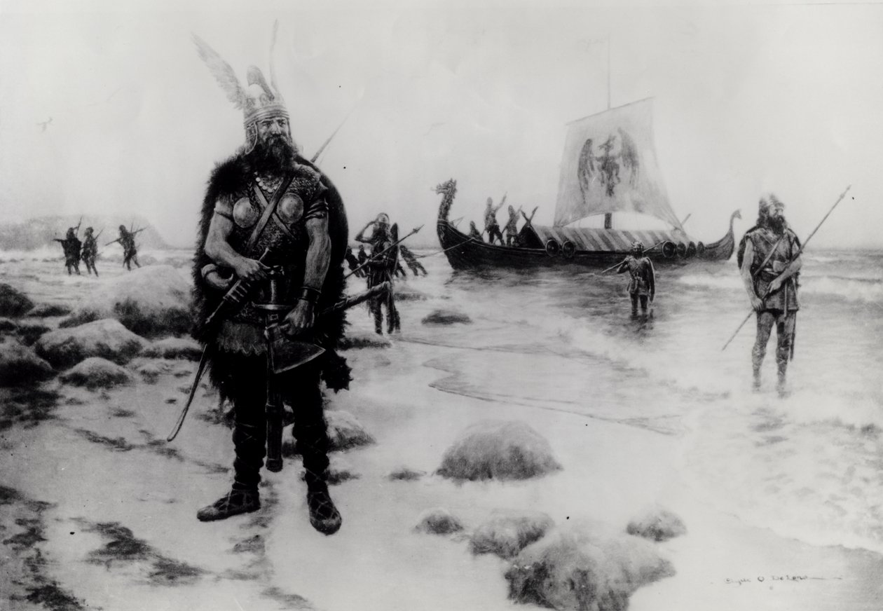 अमेरिका के डिस्कवरी Leif Eriksson द्वारा (fl.1000) द्वारा अमेरिकी स्कूल