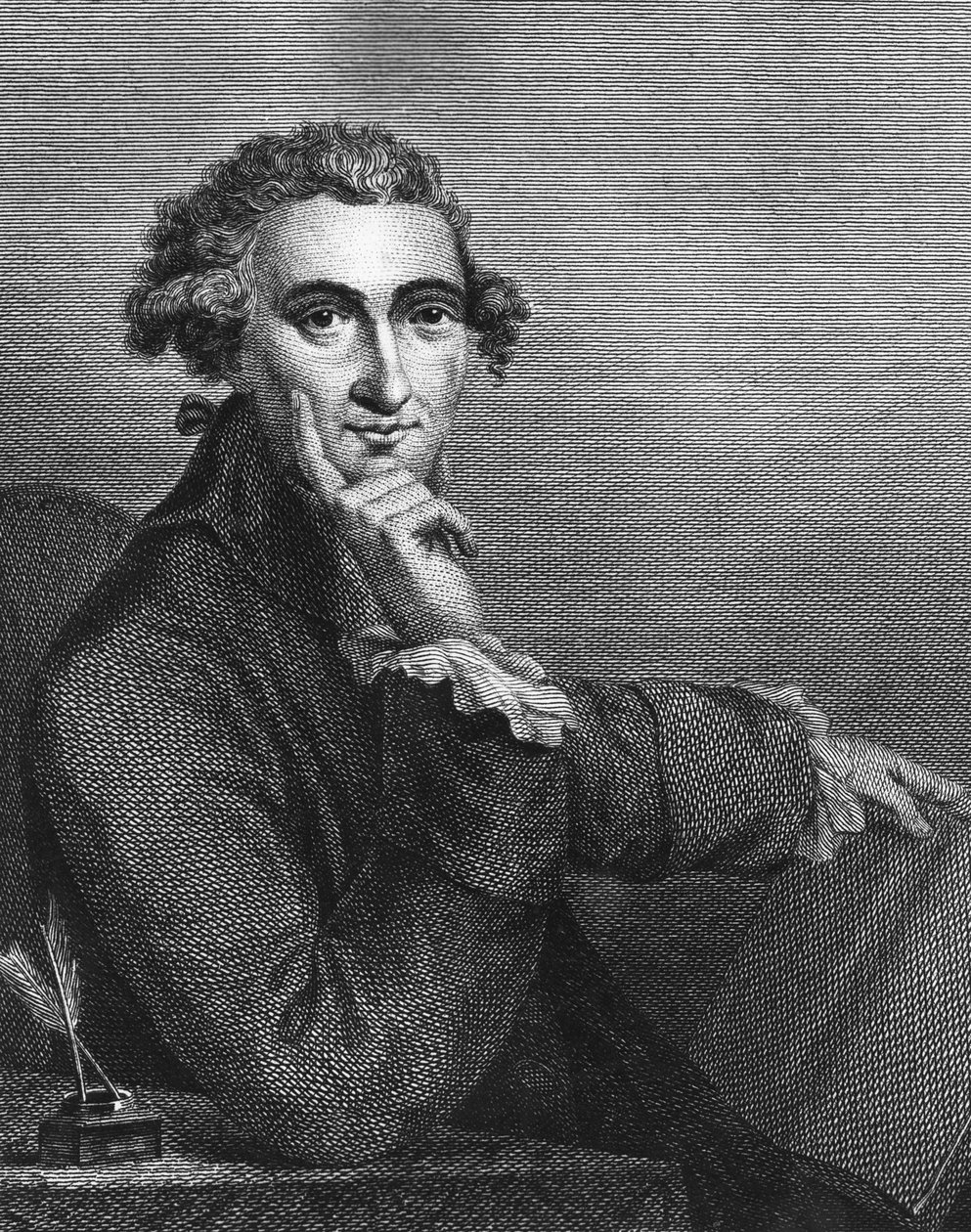 थॉमस पेन, 1791 में विलियम एंगस द्वारा उकेरा गया द्वारा अमेरिकी स्कूल