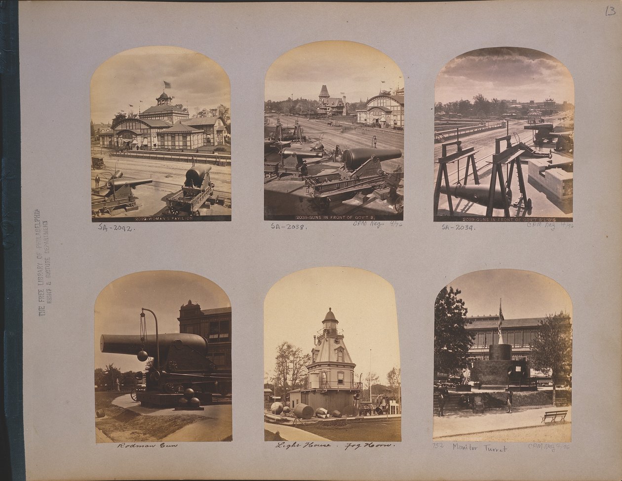 1876 के शताब्दी प्रदर्शनी, फिलाडेल्फिया, 1876 में 20 इंच का रोडमैन तोप द्वारा अमेरिकी फोटोग्राफर
