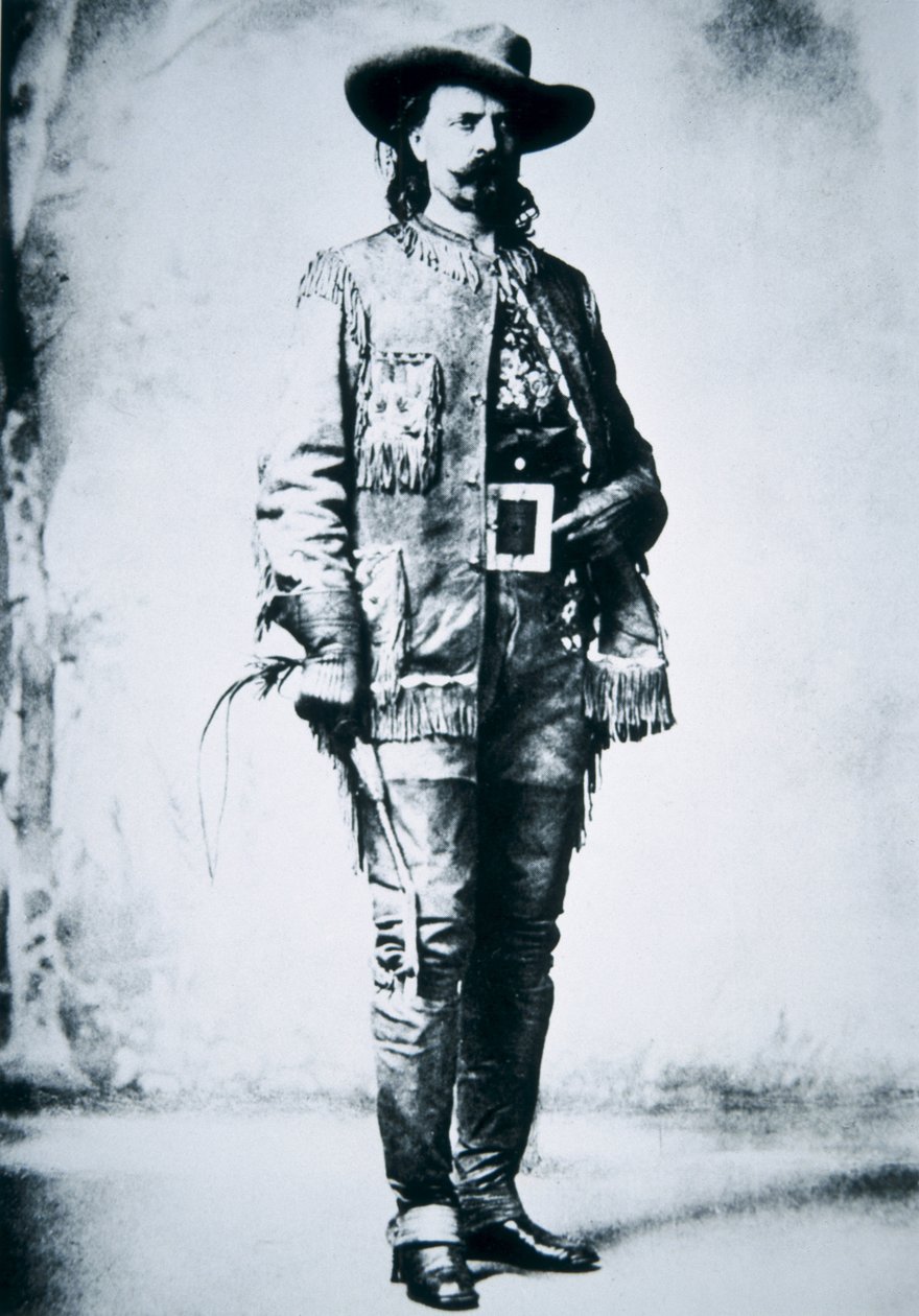 बफ़ेलो बिल कोडी (1846-1917) (बी/डब्ल्यू फोटो) द्वारा अमेरिकी फोटोग्राफर