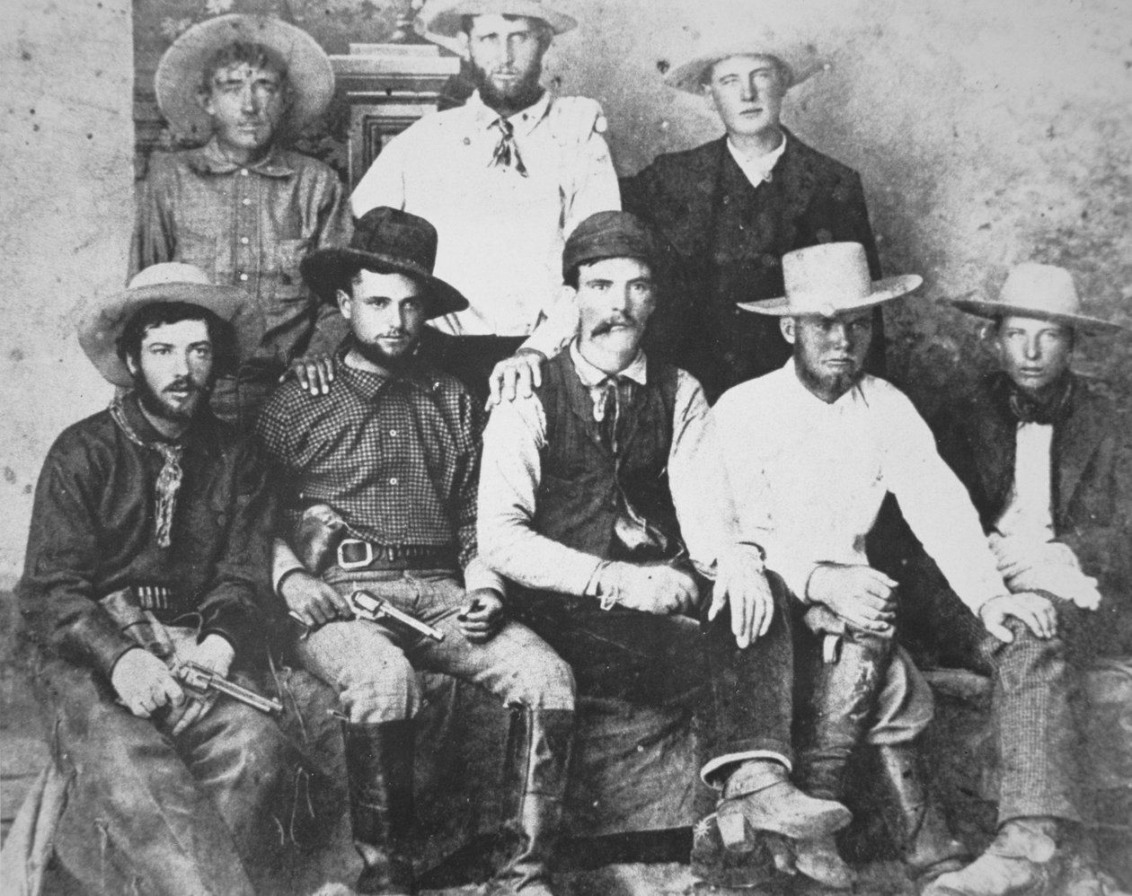 XIT Ranch, टेक्सास के काउबॉय, c.1890 (b/w फोटो) द्वारा अमेरिकी फोटोग्राफर