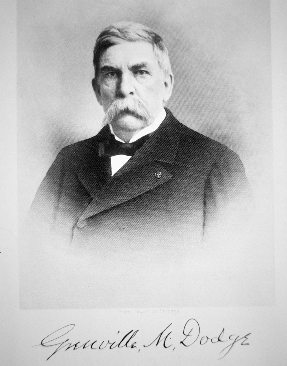 ग्रेनविल एम. डॉज (1831-1916) (बी/डब्ल्यू फोटो) द्वारा अमेरिकी फोटोग्राफर