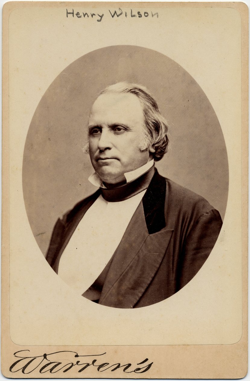 हेनरी विल्सन (1812-75), संयुक्त राज्य अमेरिका के 18 वें उपाध्यक्ष; जॉर्ज वॉरेन द्वारा फोटो, बोस्टन (एल्बम फोटो) द्वारा अमेरिकी फोटोग्राफर