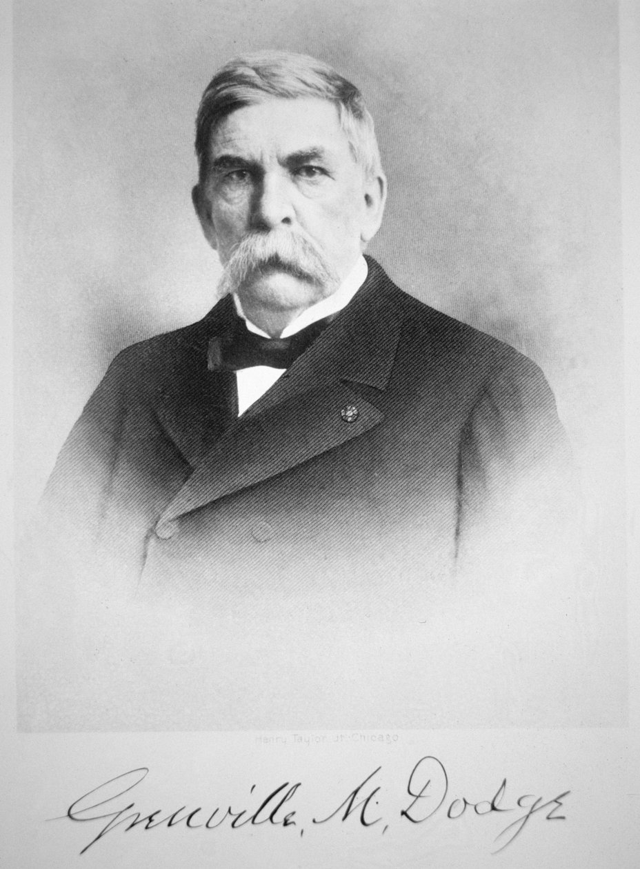 मेजर जनरल ग्रेनविल डॉज (1881-1916) (बी/डब्ल्यू फोटो) द्वारा अमेरिकी फोटोग्राफर