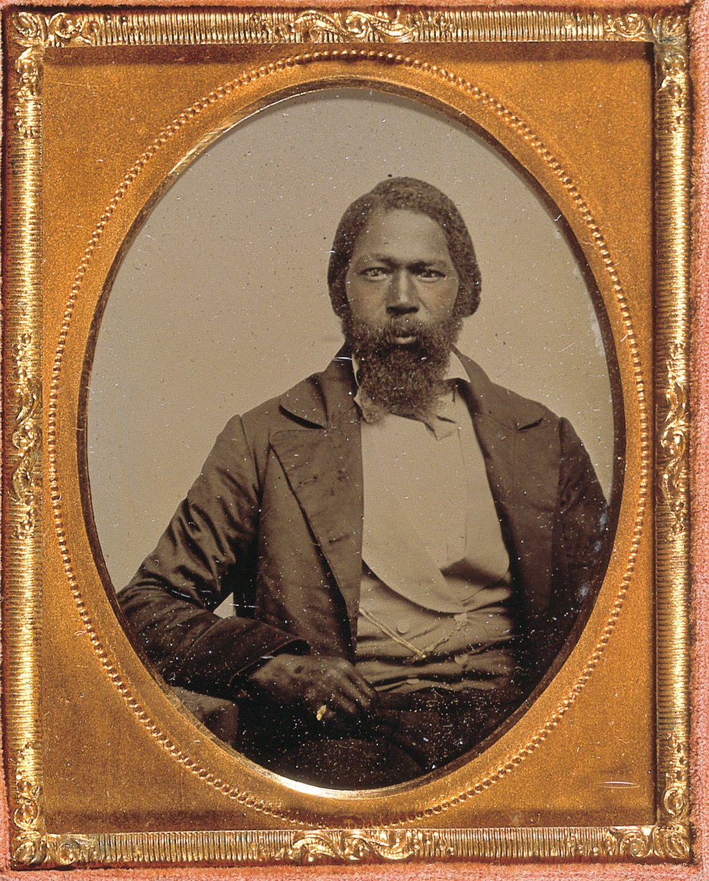 स्टोइक मैन, c.1855 (हाथ से रंग की नौवीं-प्लेट एम्ब्रोटाइप) द्वारा अमेरिकी फोटोग्राफर