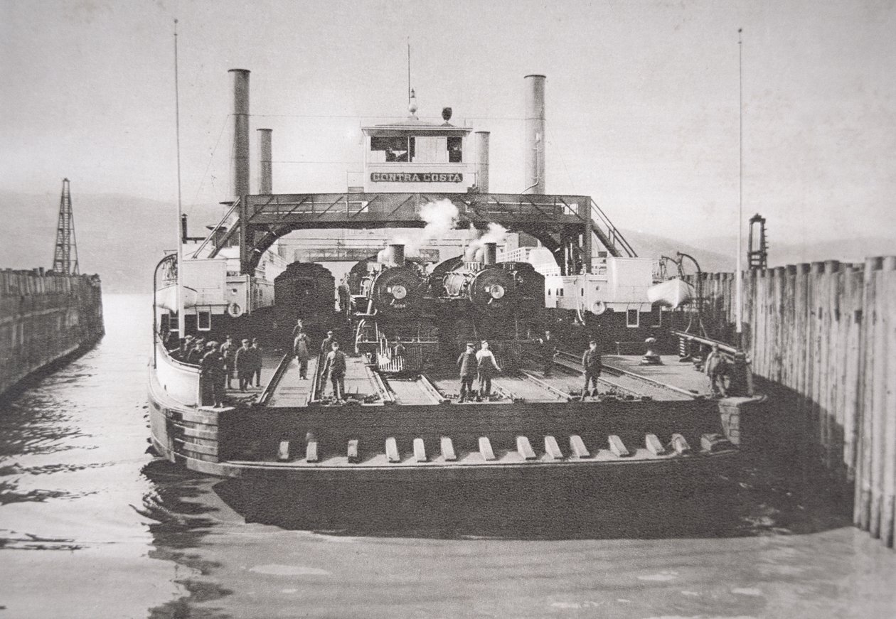 कॉन्ट्रा कोस्टा फेरी, c.1920 (b/w फोटो) द्वारा अमेरिकी फोटोग्राफर