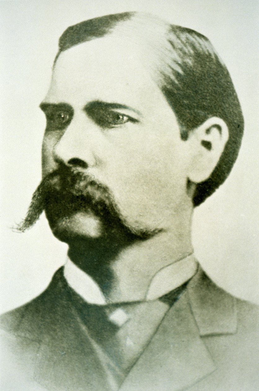 व्याट अर्प (1848-1929) c.1886 (b/w फोटो) द्वारा अमेरिकी फोटोग्राफर