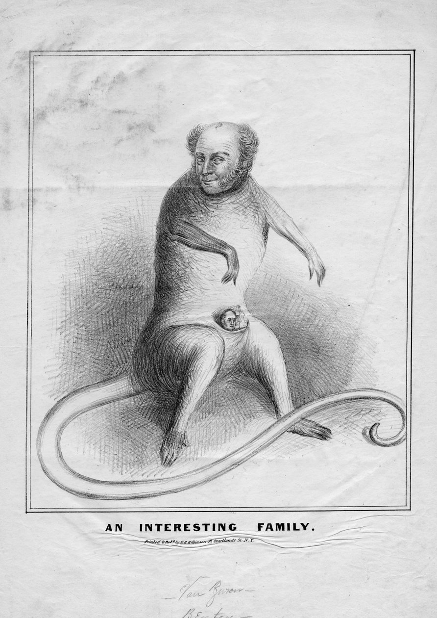 एक दिलचस्प परिवार, एचआर रॉबिन्सन, न्यूयॉर्क द्वारा प्रकाशित, c.1845 द्वारा अमेरिकी स्कूल