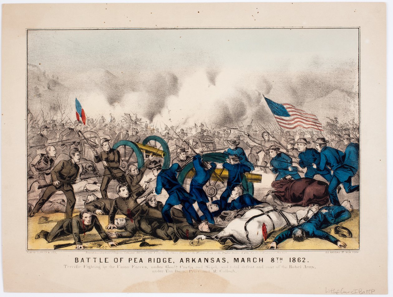 मटर रिज की लड़ाई, अर्कांसस, 8 मार्च 1862, पब करियर एंड इव्स, 1862 द्वारा द्वारा अमेरिकी स्कूल