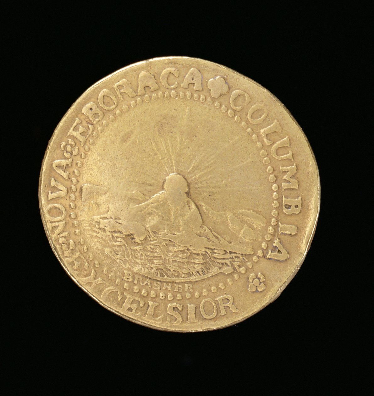 ब्रेशर डबलून, न्यूयॉर्क, 1787 (सोना) (343637 भी देखें) द्वारा अमेरिकी स्कूल