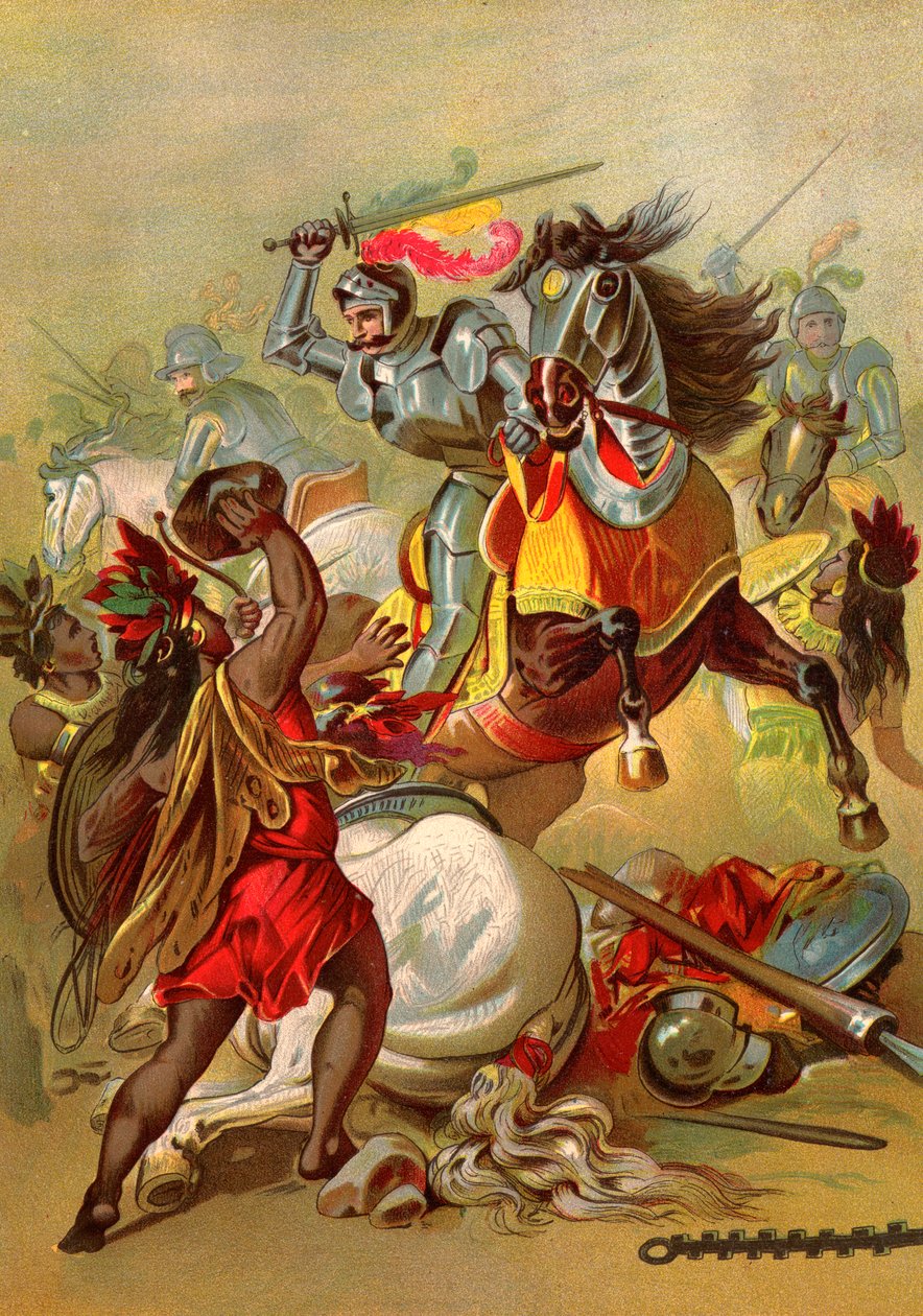 कोर्टेस और मेक्सिको की विजय द्वारा अमेरिकी स्कूल