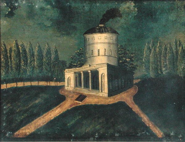 फेयरमाउंट वाटरवर्क्स, c.1838 (कैनवास पर तेल) द्वारा अमेरिकी स्कूल