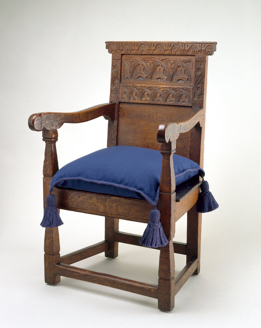 ग्रेट चेयर, एसेक्स काउंटी, मैसाचुसेट्स, 1640-85 (सफेद ओक) द्वारा अमेरिकी स्कूल