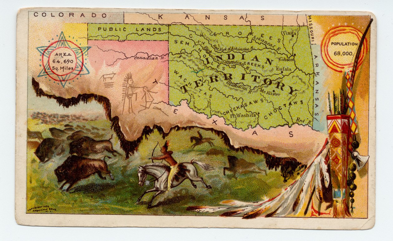 भारतीय क्षेत्र [ओक्लाहोमा], 1889 द्वारा अमेरिकी स्कूल