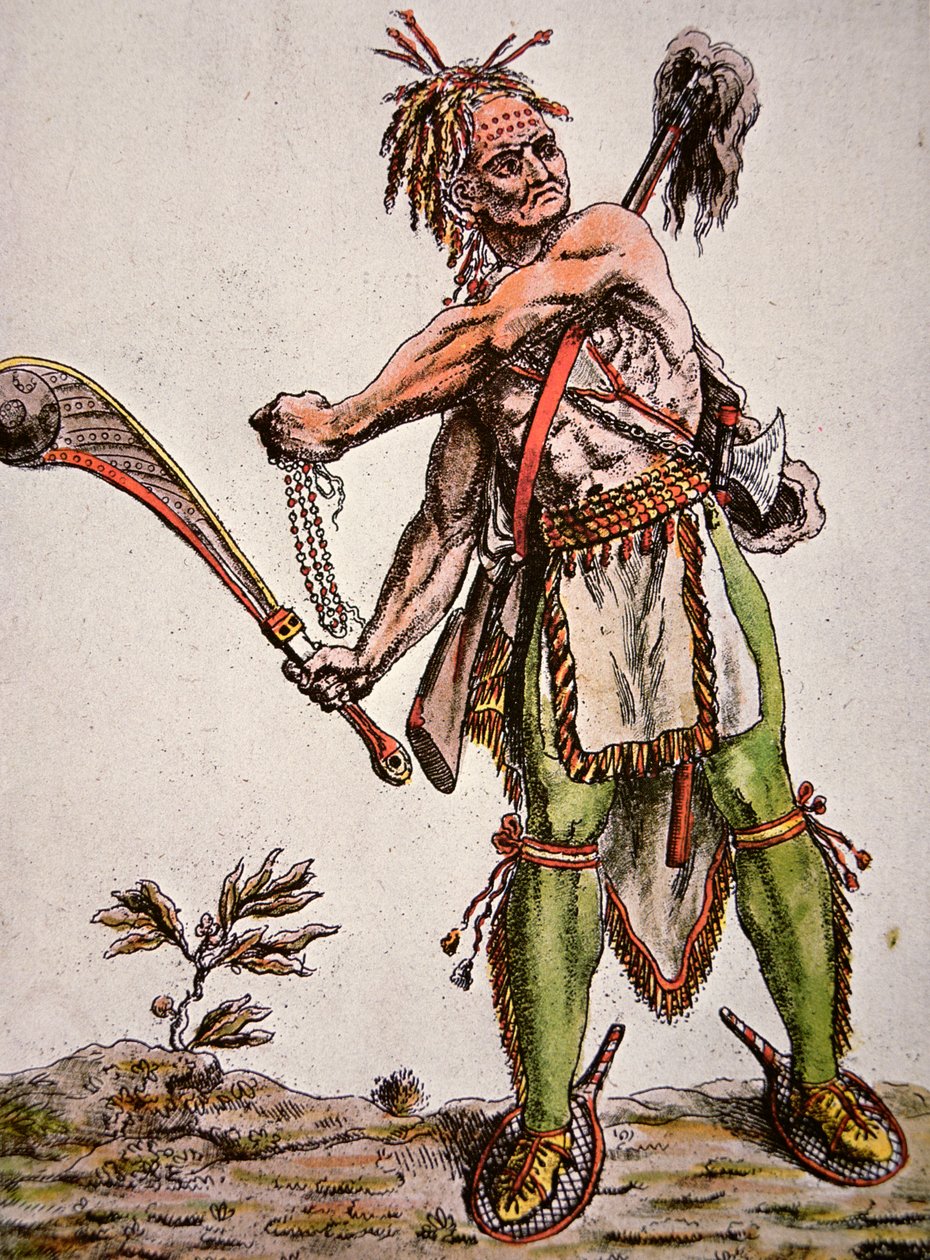 Iroquois योद्धा द्वारा अमेरिकी स्कूल