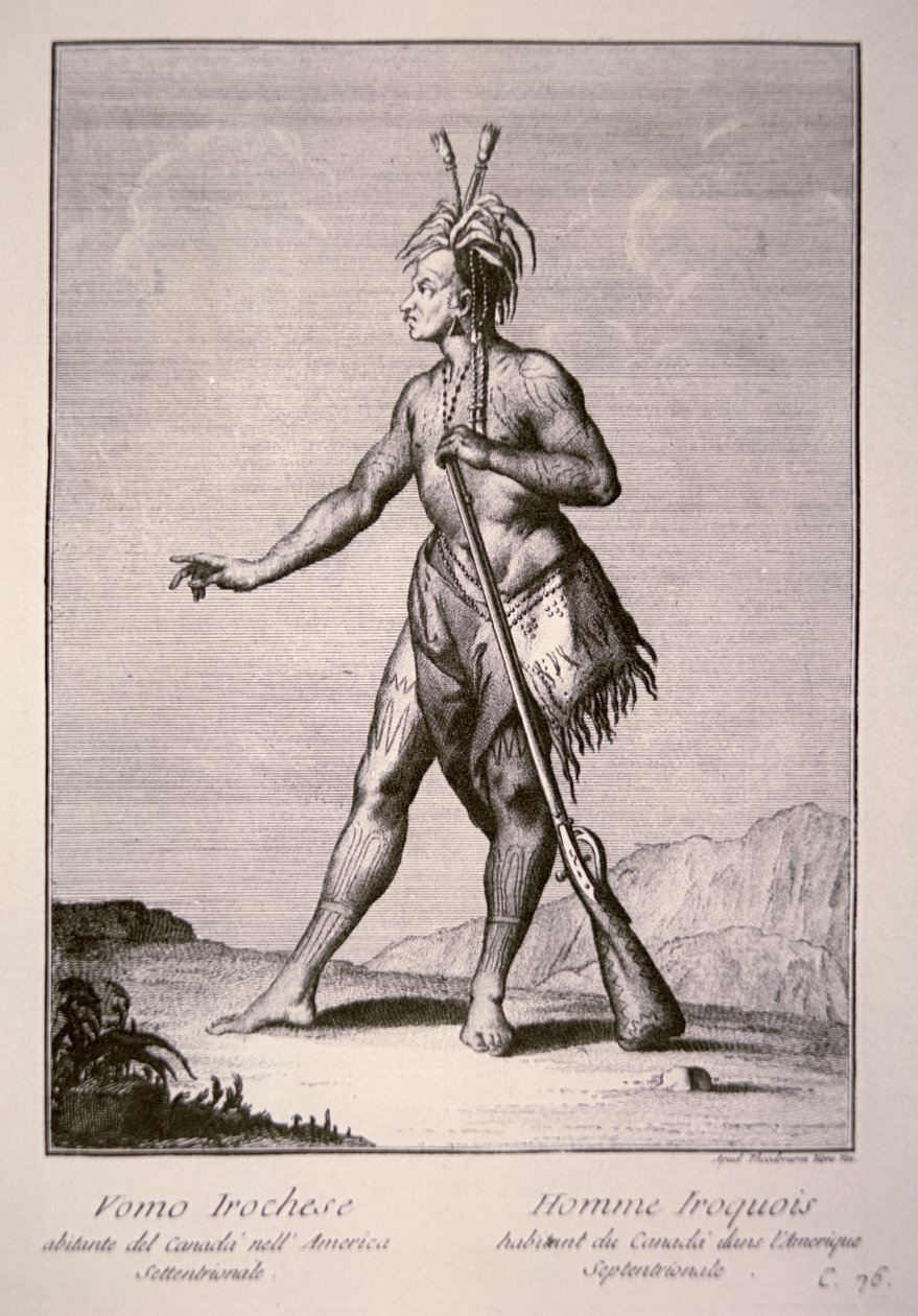 Iroquois योद्धा द्वारा अमेरिकी स्कूल