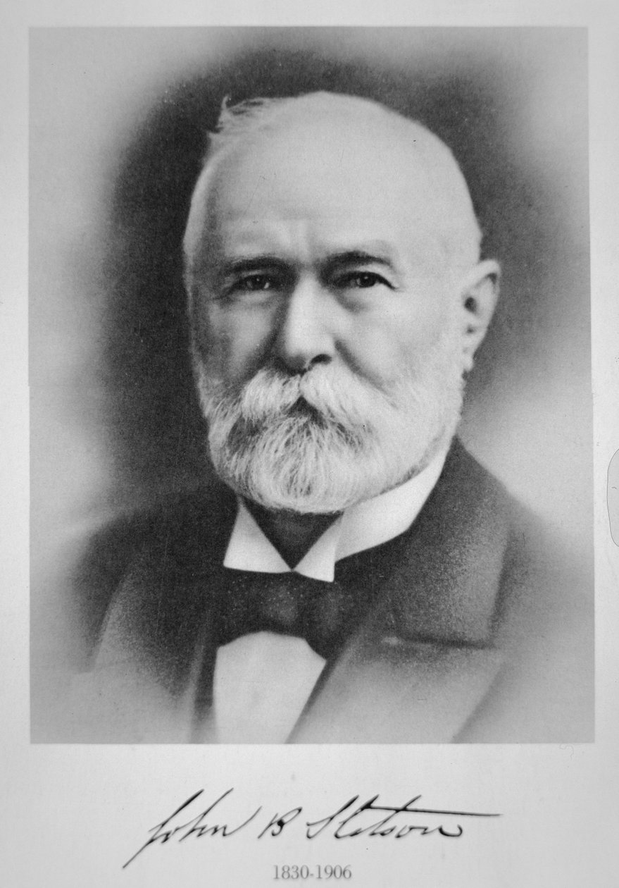 जॉन बी। स्टेटसन (1830-1906) फिलाडेल्फिया के अमेरिकी टोपी निर्माता (लिथो) द्वारा अमेरिकी स्कूल