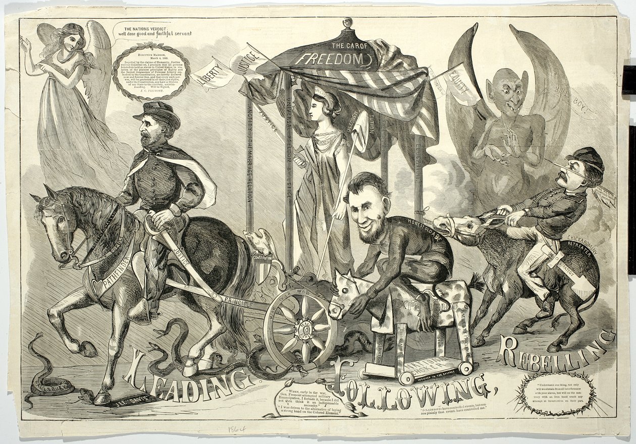 लीडिंग, फॉलोइंग, रिबेलिंग, 1864 द्वारा अमेरिकी स्कूल