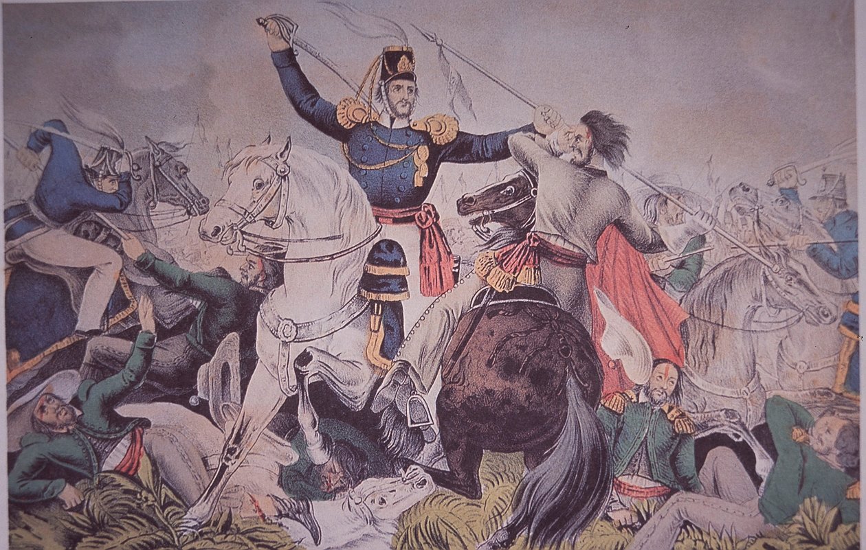 मैक्सिकन-अमेरिकी युद्ध (1846-48), कर्नल हार्नी वेराक्रूज़ के पास मैडेलिन में लड़ते हैं द्वारा अमेरिकी स्कूल