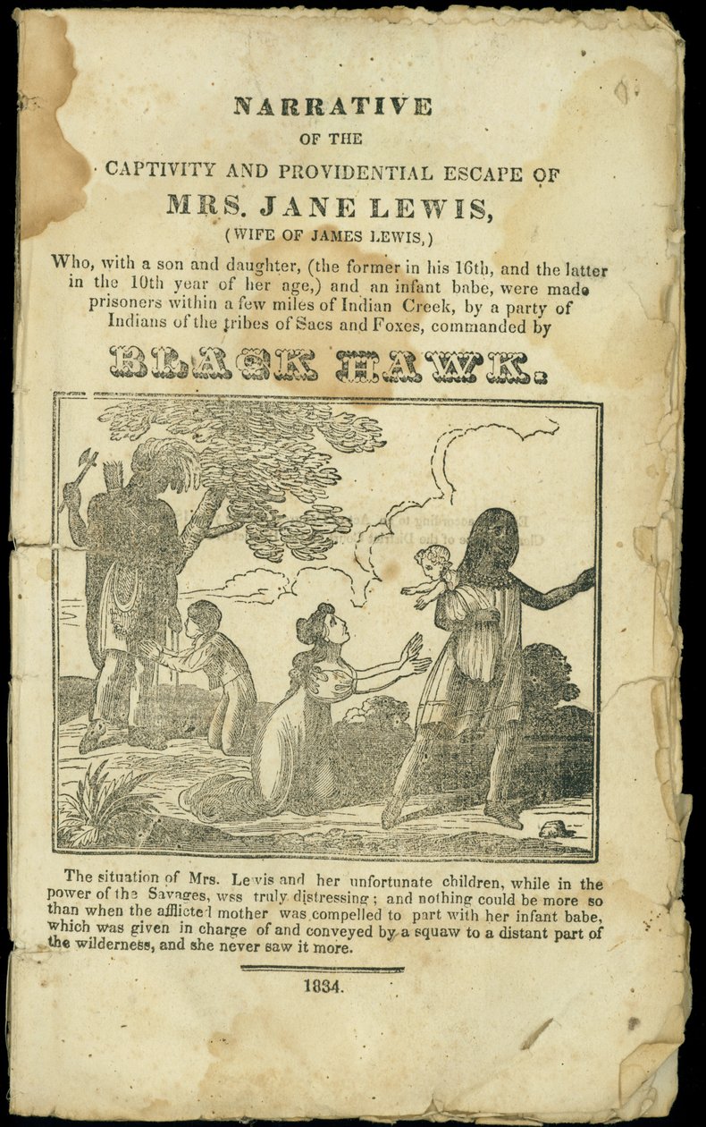 1832 में प्रकाशित श्रीमती जेन लुईस की कैद और भविष्य के संभावित पलायन की कथा द्वारा अमेरिकी स्कूल