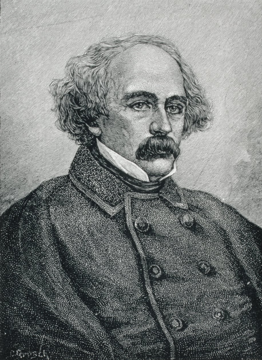 नथानिएल हॉथोर्न (1804-1864) अमेरिकी लेखक द्वारा अमेरिकी स्कूल