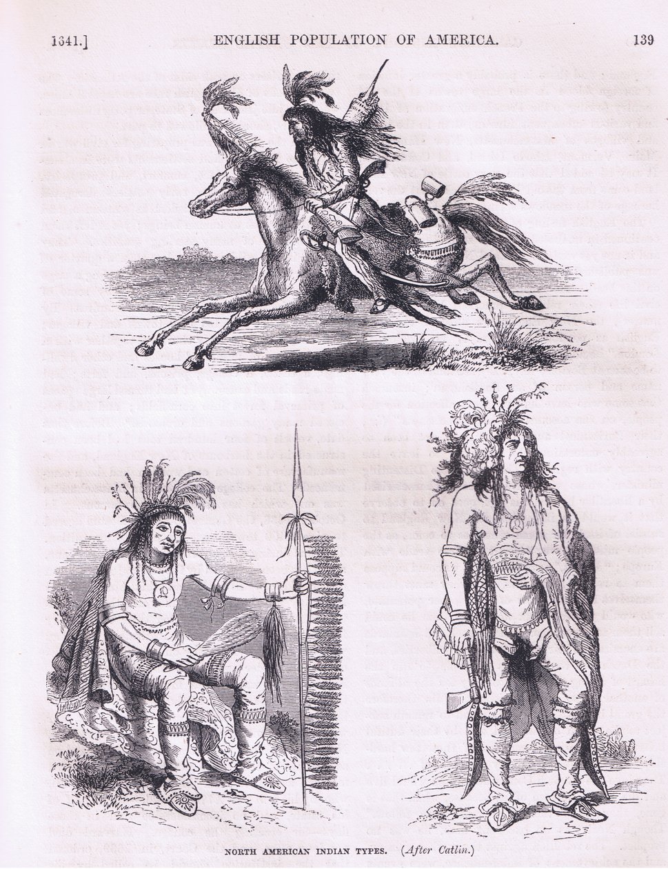 उत्तरी अमेरिकी भारतीय प्रकार (1640), संयुक्त राज्य अमेरिका के पब के इतिहास से चित्रण। पेट्टर और गैलपिन c.1890 द्वारा द्वारा अमेरिकी स्कूल