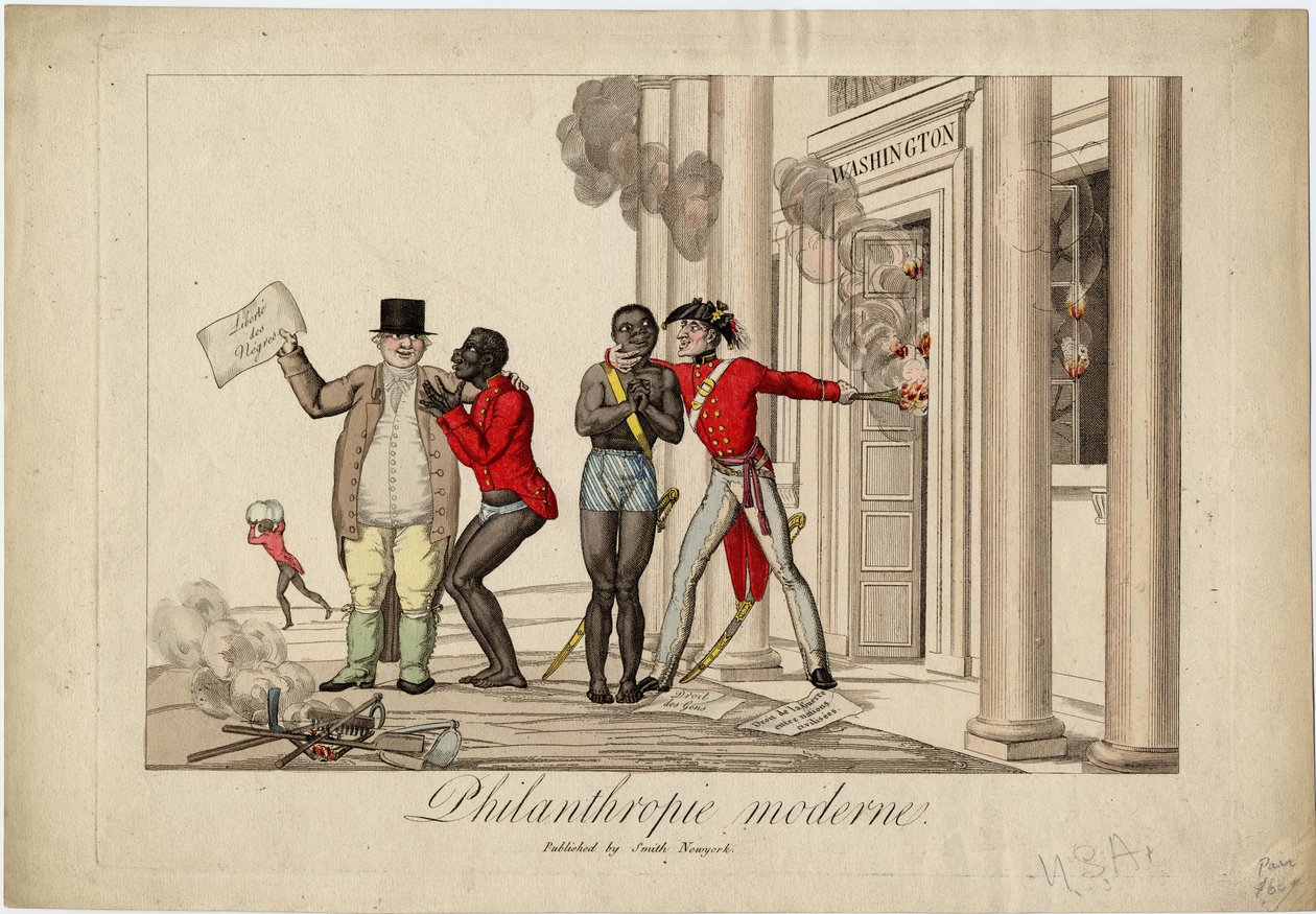 आधुनिक परोपकार, c.1813 द्वारा अमेरिकी स्कूल