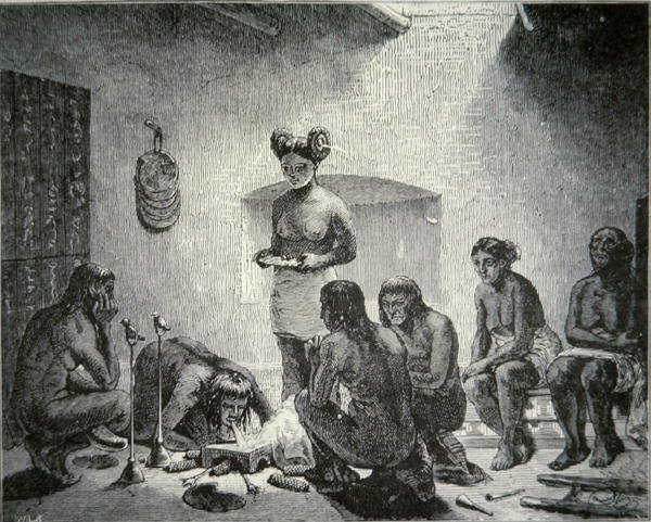'प्रार्थना फॉर रेन', c.1880 (उत्कीर्णन) द्वारा अमेरिकी स्कूल