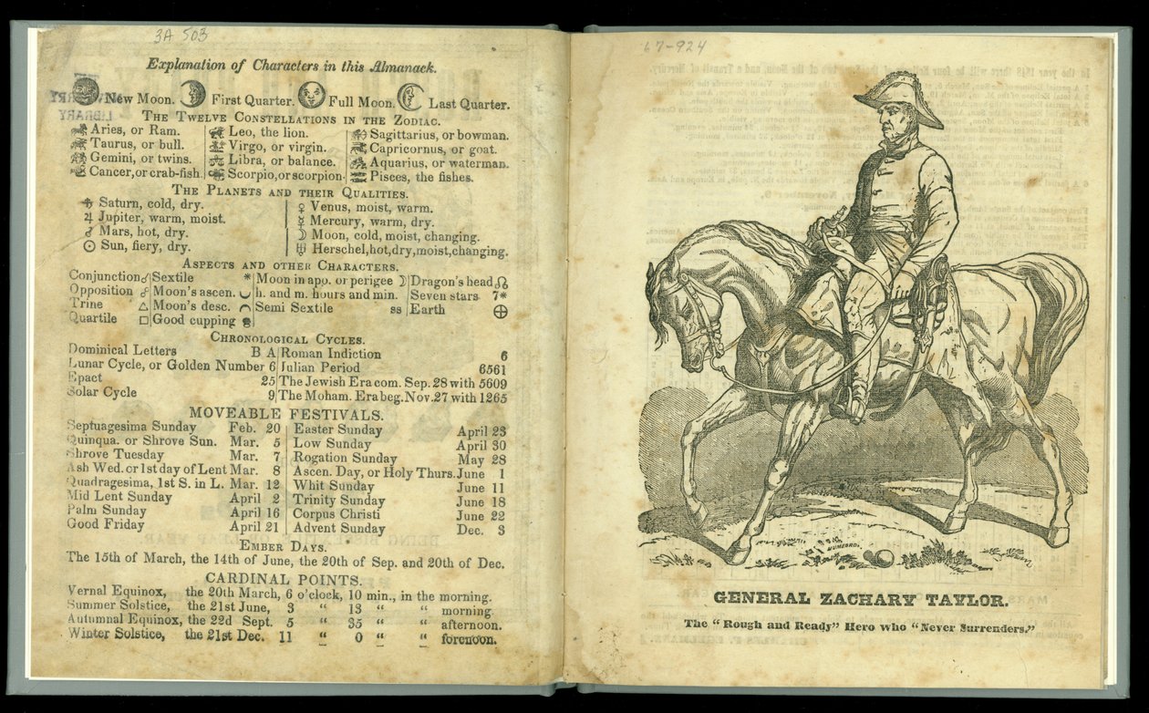 1848 के लिए रफ एंड रेडी पंचांग, 1847 में प्रकाशित (प्रिंट) द्वारा अमेरिकी स्कूल