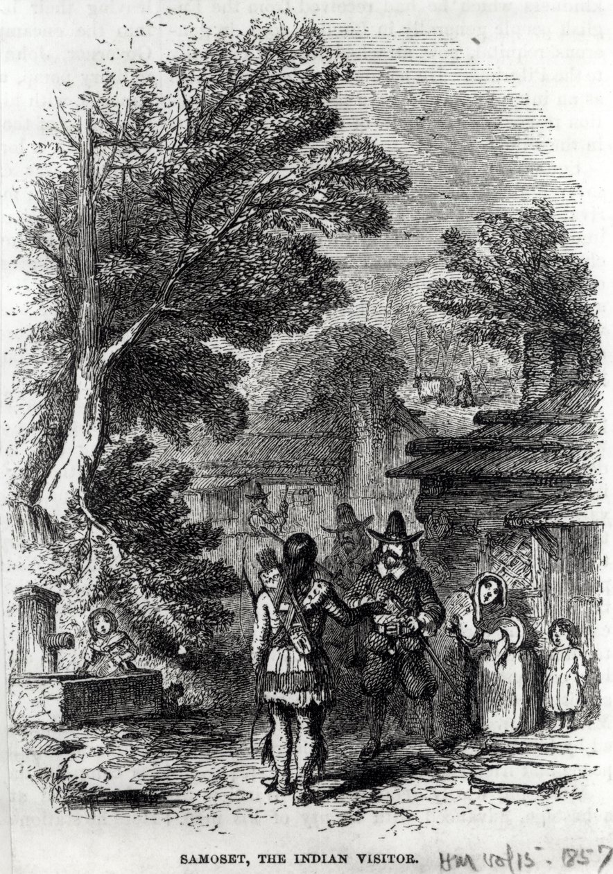 समोसेट, भारतीय आगंतुक, &39;हार्पर की मासिक&39;, 1857 से द्वारा अमेरिकी स्कूल