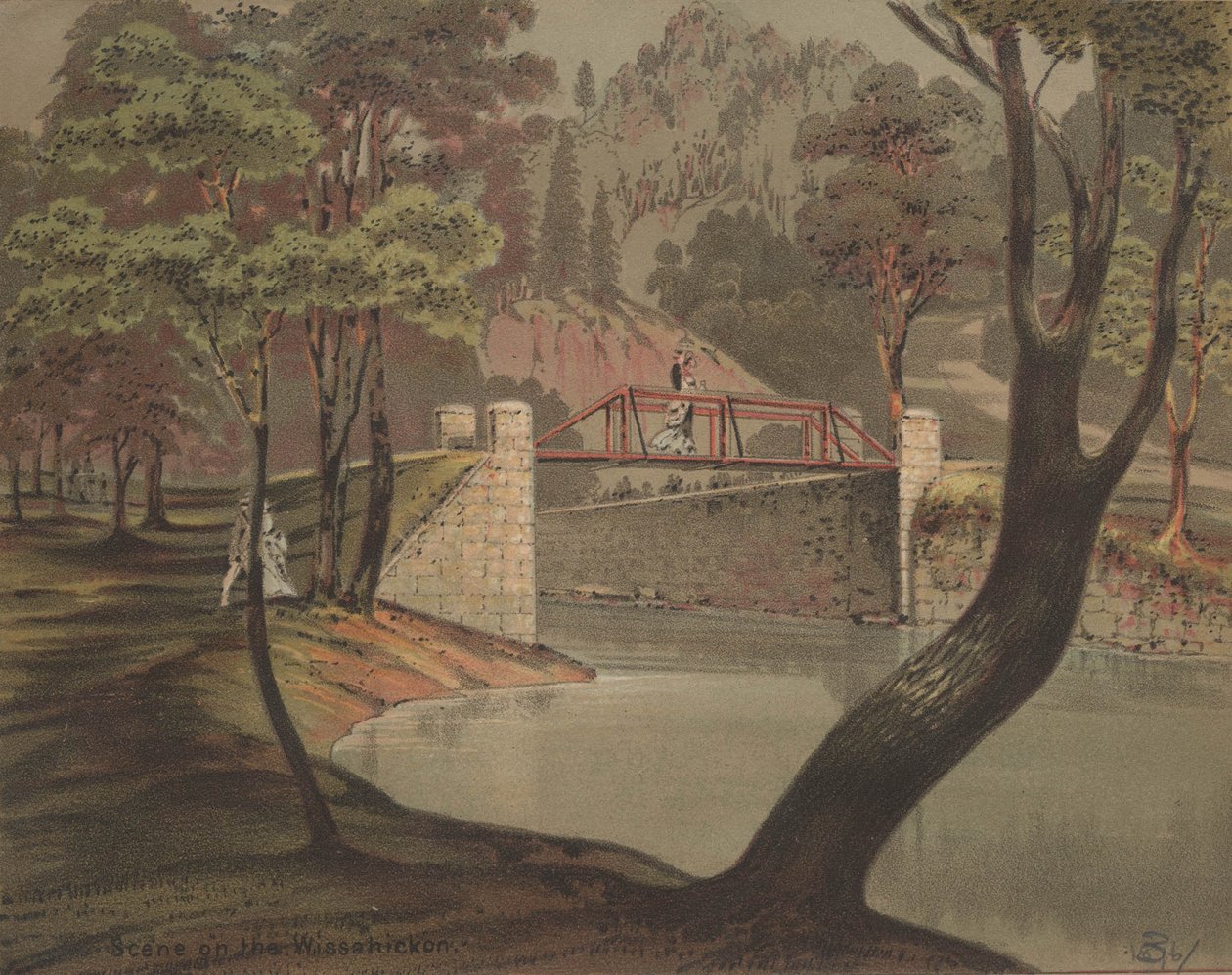 विसनहिकॉन पर दृश्य, c.1880 द्वारा अमेरिकी स्कूल