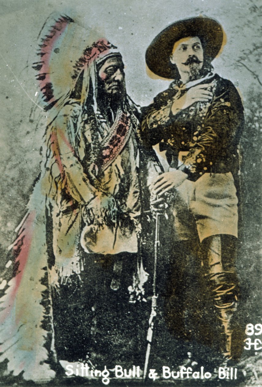 बैल और भैंस का बिल, c.1885 (रंगीन फोटो) द्वारा अमेरिकी स्कूल