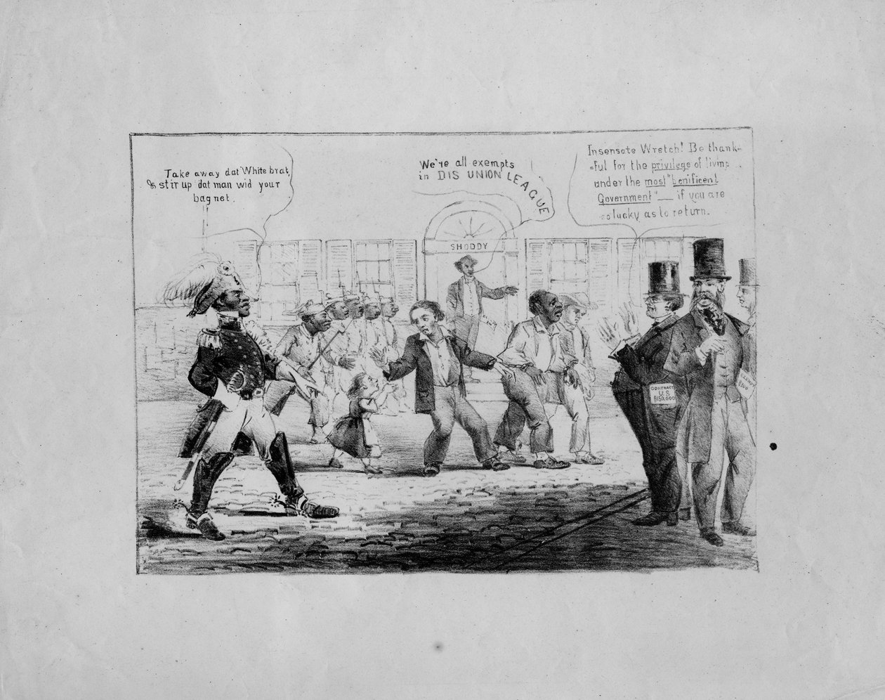 [डाट व्हाइट ब्राट दूर करें], c.1867, द्वारा अमेरिकी स्कूल