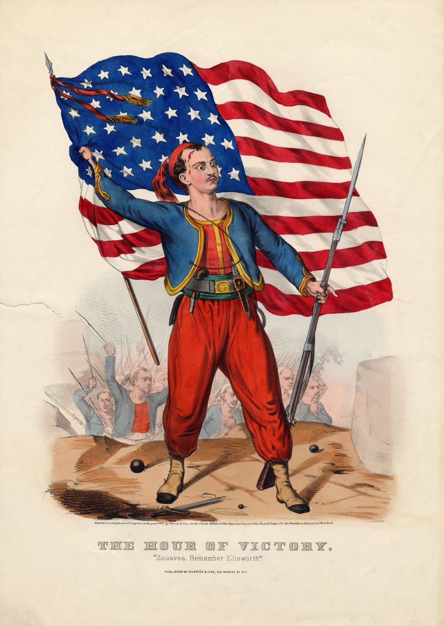 विजय के घंटे: Zouaves, एल्सवर्थ याद है! करियर एंड इव्स, 1861 द्वारा द्वारा अमेरिकी स्कूल