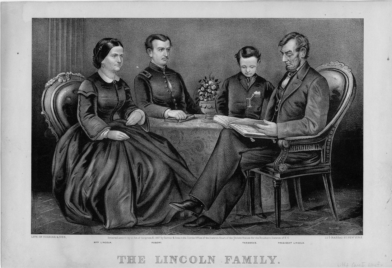 लिंकन परिवार, पब। करियर एंड इव्स, 1867 द्वारा द्वारा अमेरिकी स्कूल