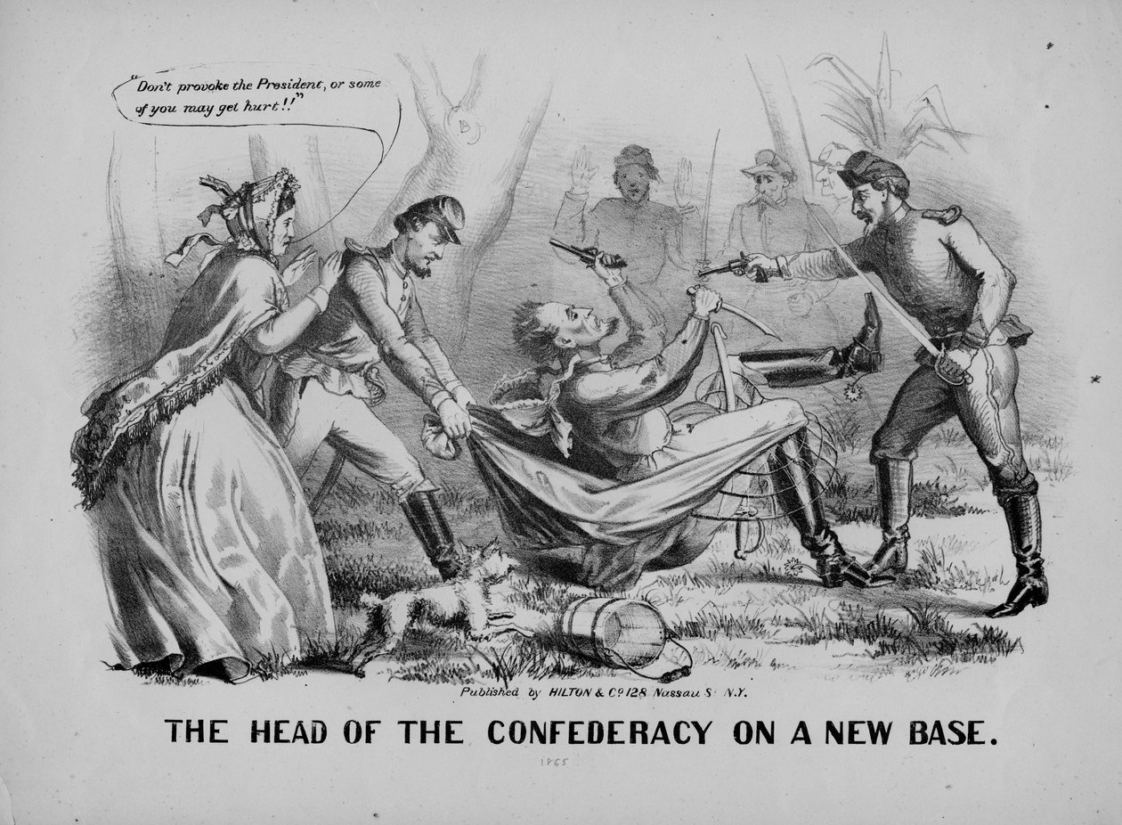 हिल्टन एंड कंपनी, न्यूयॉर्क, c.1865 द्वारा प्रकाशित एक नए आधार पर कन्फेडेरसी के प्रमुख द्वारा अमेरिकी स्कूल