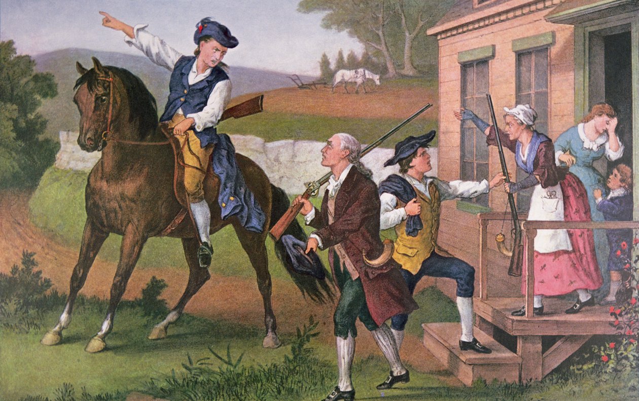 अंग्रेजों के खिलाफ कार्रवाई के लिए 'मिनट-मेन' शाखा, पब। द्वारा Currier & Ives द्वारा अमेरिकी स्कूल