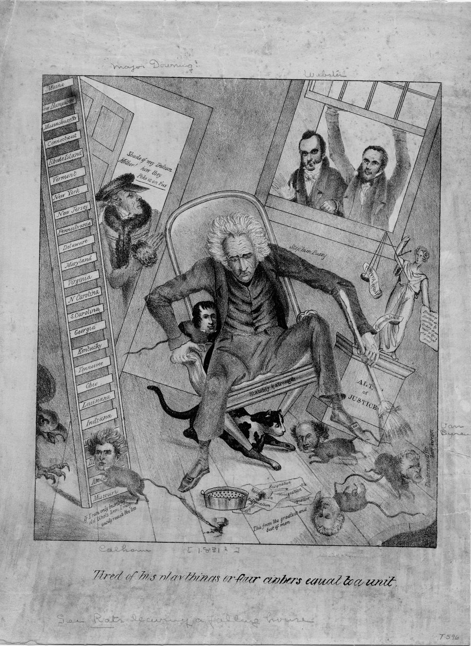 उनके प्लेथिंग्स से थक गए, या, एक यूनिट के बराबर चार सिफर, c.1831 द्वारा अमेरिकी स्कूल