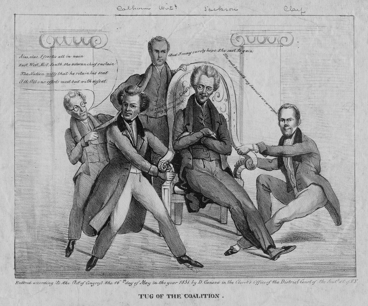 गठबंधन के टग, 1831 द्वारा अमेरिकी स्कूल