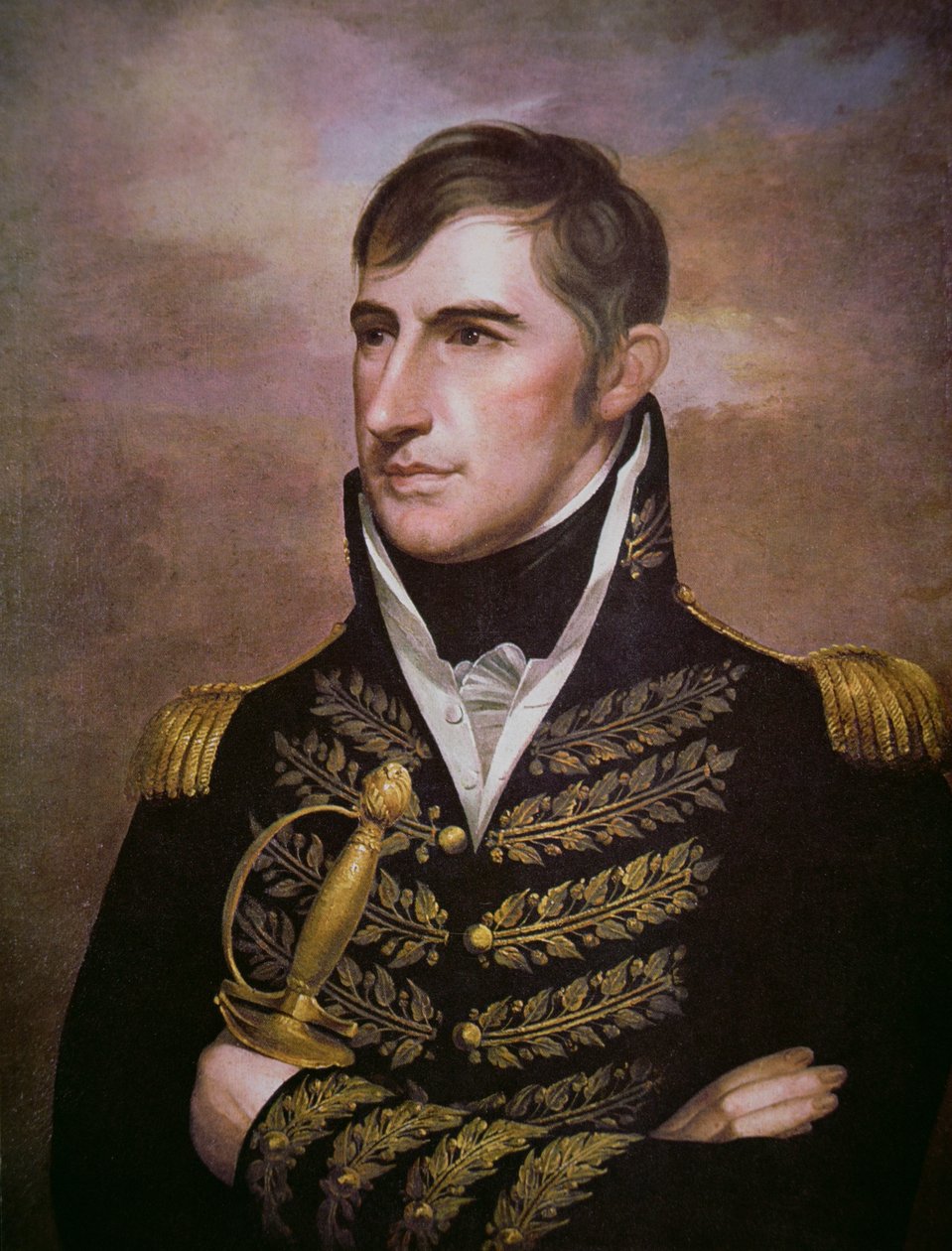 विलियम हेनरी हैरिसन (1773-1841) (रंग लिथो) द्वारा अमेरिकी स्कूल