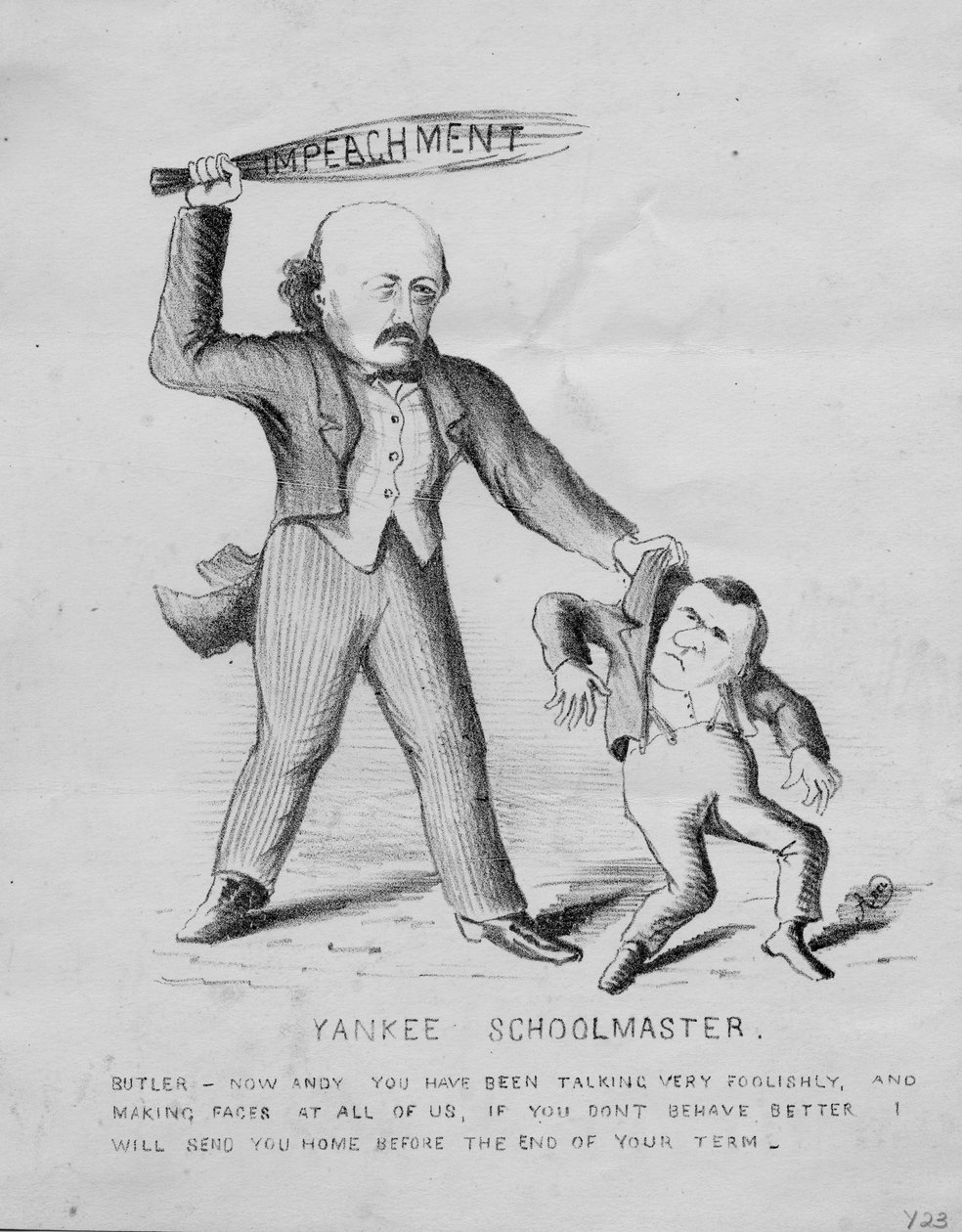 यांकी स्कूलमास्टर, c.1868 द्वारा अमेरिकी स्कूल