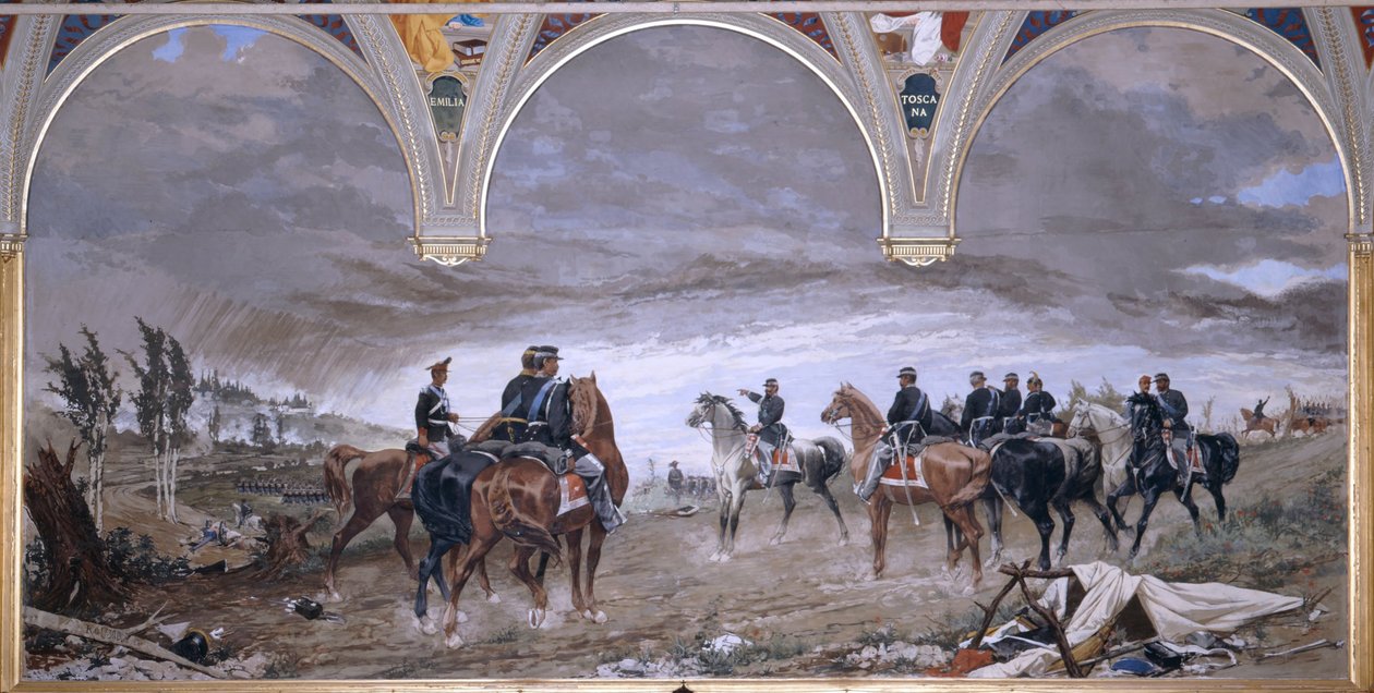 सोलफेरिनो की लड़ाई, 1886 द्वारा अमोस कैसिओली