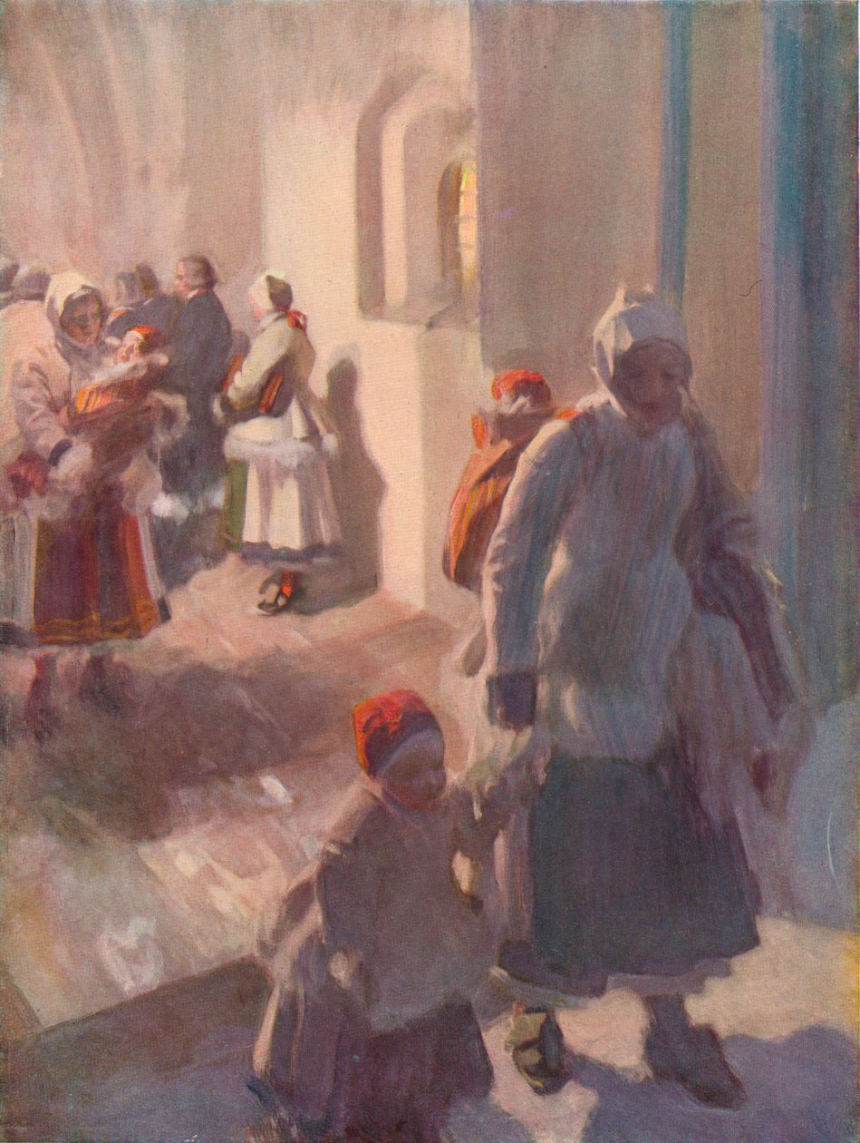 क्रिसमस के दिन मैट, c1912 द्वारा अलग है लियोनार्ड ज़ोर्न