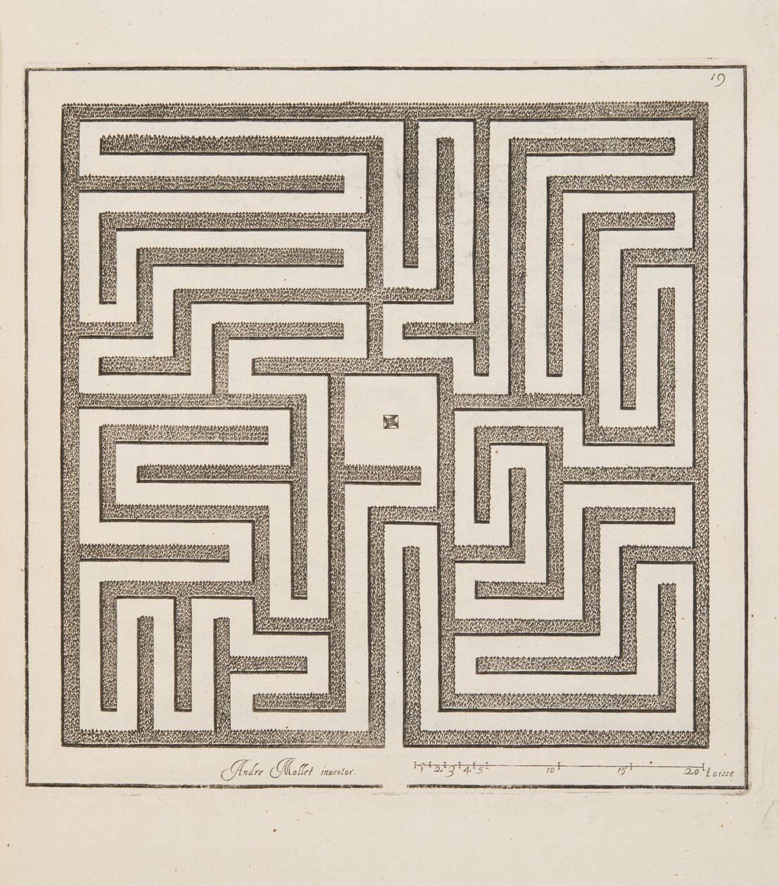 थिएटर डेस प्लान्स एट जार्डिनेज, पब 1652 (उत्कीर्णन) से पार्टेरे के लिए डिज़ाइन द्वारा आंद्रे मोलेट