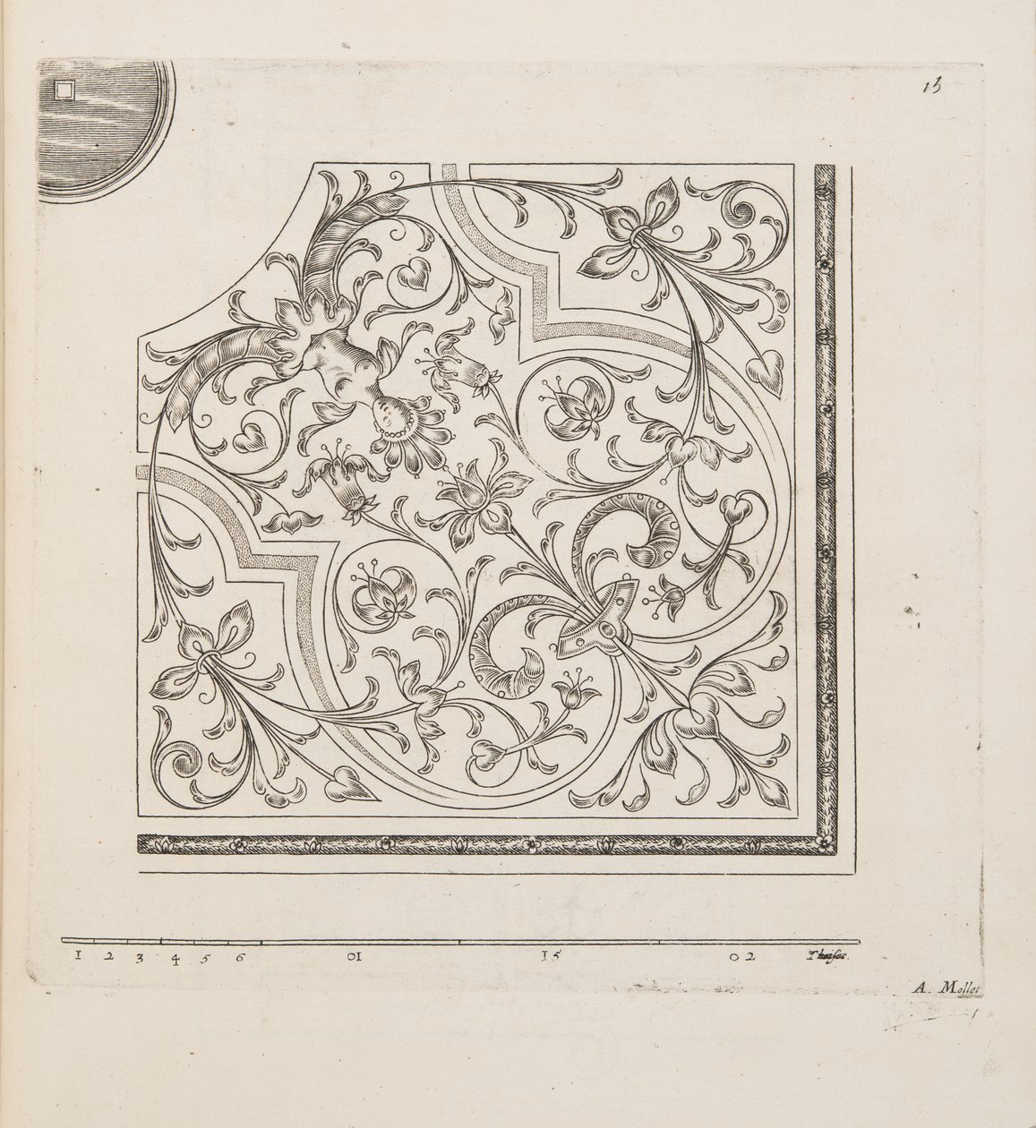 थिएटर डेस प्लान्स एट जार्डिनेज, पब 1652 (उत्कीर्णन) से पार्टेरे के लिए डिज़ाइन द्वारा आंद्रे मोलेट