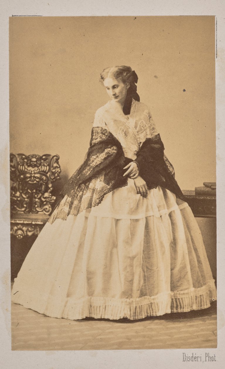 डचेस सोफिया डी मोर्नी 1838-1896, काउंटेस ट्रुबेत्सकाया, 1862 में जन्म। द्वारा आंद्रे एडोल्फ यूजीन डिसडेरी